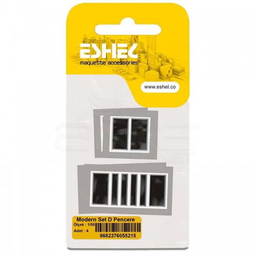 Eshel Modern Set D Pencere 1-50 Paket İçi:4