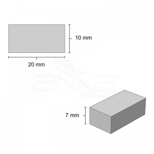 Eshel Pres Tuğla Gri 1/12 2x1x0.7cm