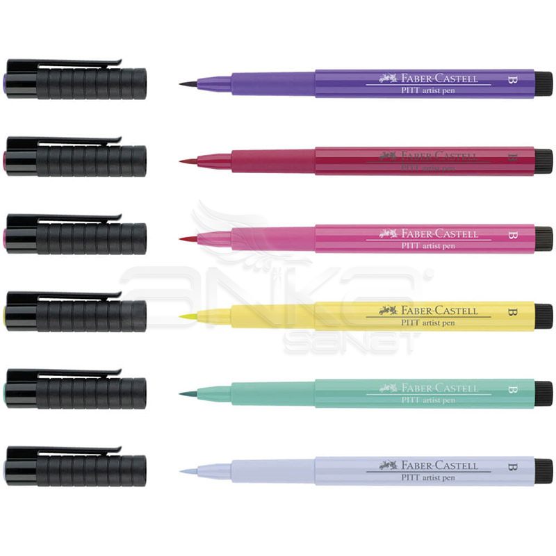 Faber Castell Pitt Artist Pens Manga Shojo Set - Wallet of 6 167155