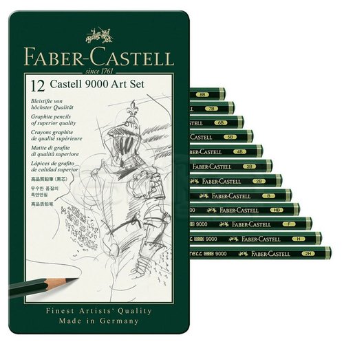 Faber Castell 9000 Dereceli Kalem 12li Art Set