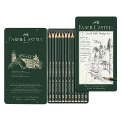 Talens - Faber Castell 9000 Dereceli Kalem 12li Design Set