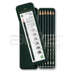 Faber Castell - Faber Castell 9000 Dereceli Kalem 6lı Set