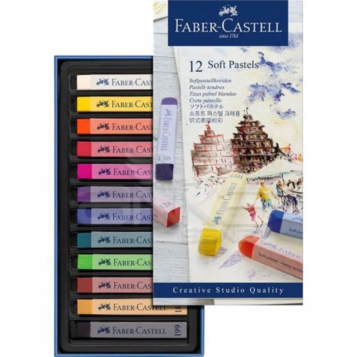 Faber Castell Creative Studio Toz Pastel Boya (Soft) 12 Renk Tam Boy