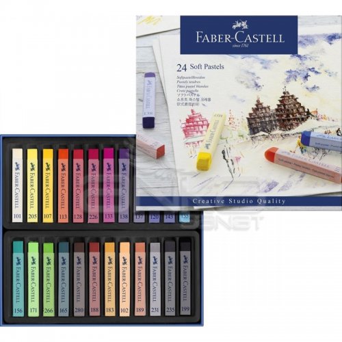 Faber Castell Creative Studio Tam Boy Soft Pastel 24lü Kod:128324