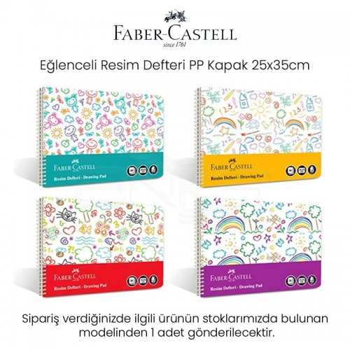 Faber Castell Eğlenceli Resim Defteri PP Kapak 25x35cm