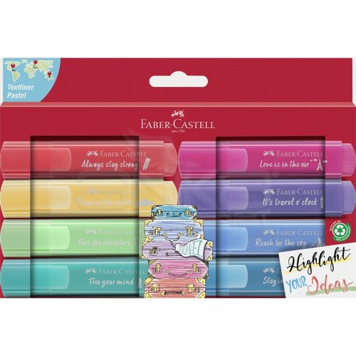 Faber Castell Fosforlu Kalem Pastel Renkler 8li 254626