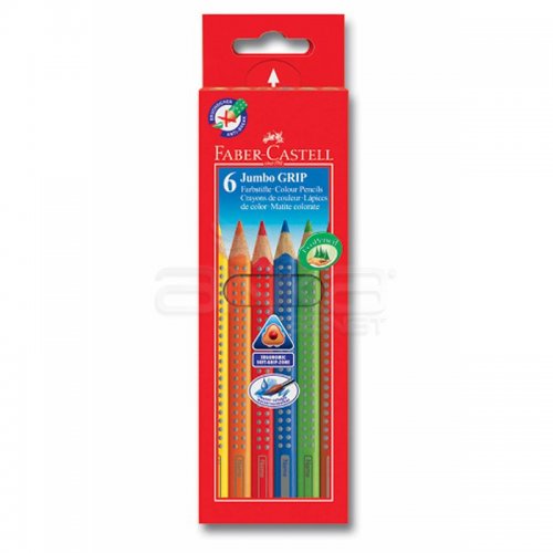 Faber Castell Jumbo Grip Kuru Boya Takımı 6 Renk