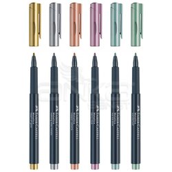 Faber Castell Metallic 6lı 1.5mm 160706 - Thumbnail