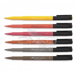 Faber Castell Pitt Artist Pen Brush Manga Çizim Seti 6lı Shonen Set - Thumbnail