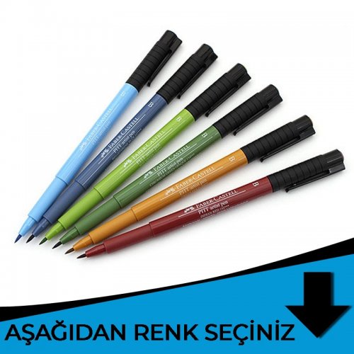 Faber Castell Pitt Artist Pen Çizim Kalemi B Mavi Tonlar