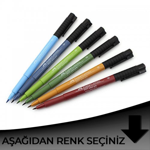 Faber Castell Pitt Artist Pen Çizim Kalemi B Siyah Tonlar