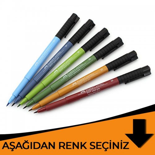 Faber Castell Pitt Artist Pen Çizim Kalemi B Turuncu Tonlar