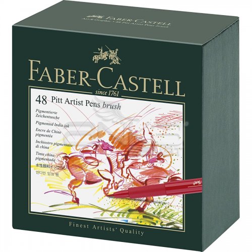 Faber Castell Pitt Artist Pens Brush Marker 48li Set Studio Box