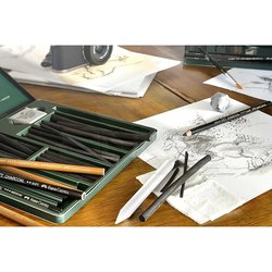 Faber Castell Pitt Charcoal Set 24lü - Thumbnail