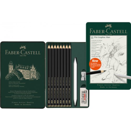 Faber Castell Pitt Graphite Matt Dereceli Kalem 11 Parça Set