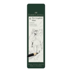 Faber Castell Pitt Graphite Matt Dereceli Kalem 6 Parça Set - Thumbnail