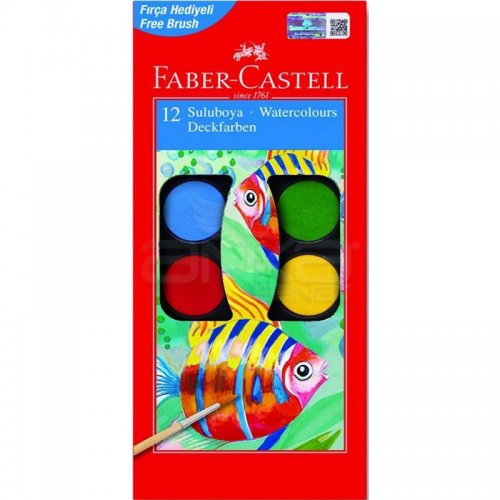 Faber Castell Sulu Boya 12li Küçük Boy 5292 125011