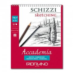 Fabriano Accademia Sketching Spiralli Çizim Bloğu 120g 50 Yaprak - Thumbnail