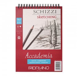 Fabriano Accademia Sketching Spiralli Çizim Bloğu 120g 50 Yaprak - Thumbnail