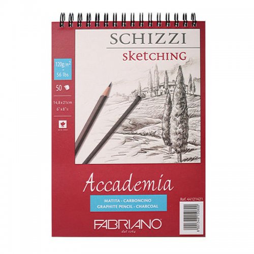 Fabriano Accademia Sketching Spiralli Çizim Bloğu 120g 50 Yaprak