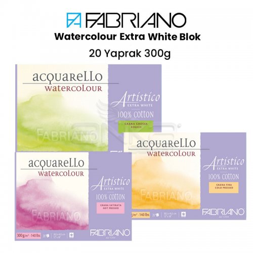 Fabriano Artistico Extra White 300g 20 Yaprak 26x36cm