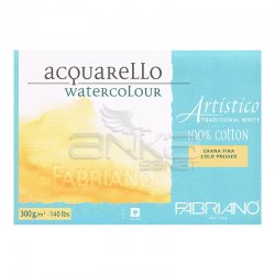 Fabriano Artistico Traditional White Grana Fina Cold Pressed 300g 23x30,5cm 20 Yaprak - Thumbnail