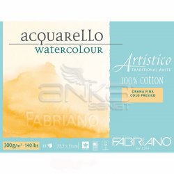 Fabriano Artistico Traditional White Grana Fina Cold Pressed 300g 35,5x51cm 15 Yaprak - Thumbnail