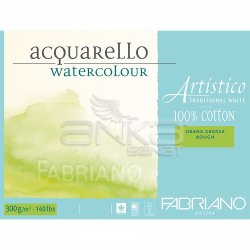 Fabriano Artistico Traditional White Grana Grossa Rough 300g 12.5x18cm 25 Yaprak - Thumbnail