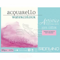 Fabriano Artistico Traditional White Grana Satinata Hot Pressed 300g 35,5x51cm 15 Yaprak - Thumbnail