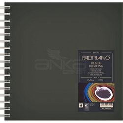 Fabriano Black Drawing Spiralli Siyah Çizim Defteri 40 Yaprak 190g - Thumbnail