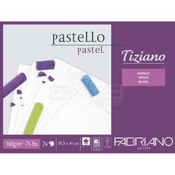 Fabriano Tiziano Pastel Blok Beyaz 160g 24 Yaprak - Thumbnail