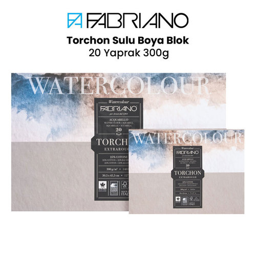 Fabriano Torchon Sulu Boya Blok 20 Yaprak 300g