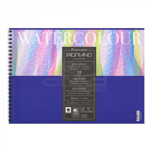 Fabriano Watercolour Sulu Boya Blok Spiralli 12 Yaprak 300g