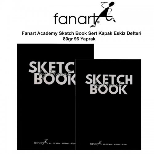 Fanart Academy Sketch Book Sert Kapak Eskiz Defteri 80gr 96 Yaprak