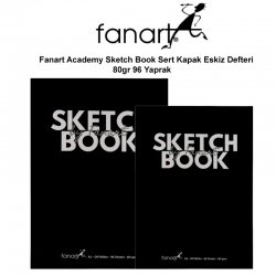 Fanart Academy Sketch Book Hard Cover Sketchbook 80gr A4 96 Sheets