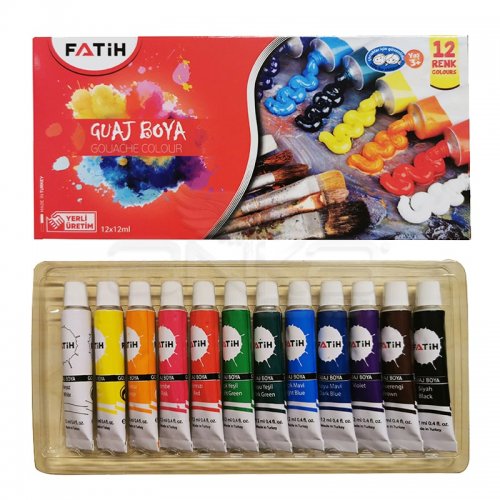 Fatih Guaj Boya Seti 12x12ml