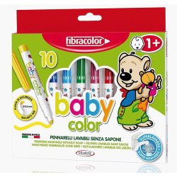 Zig - Fibracolor Baby Color Keçeli Kalem Seti 10 Renk