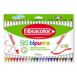 Fibracolor - Fibracolor Bipunta Keçeli Boya Takımı 24 Renk