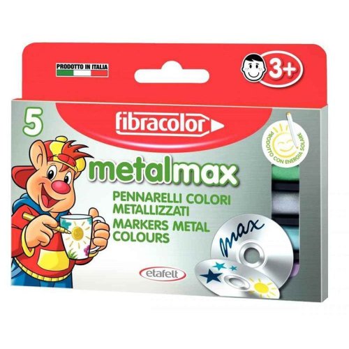 Fibracolor Metalmax Keçeli Boya Takımı 5 Renk