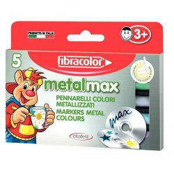 Zig - Fibracolor Metalmax Keçeli Boya Takımı 5 Renk