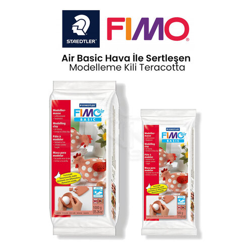 Fimo Air Basic Hava İle Sertleşen Modelleme Kili Teracotta