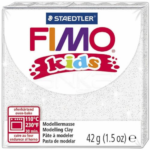 Fimo Kids Polimer Kil 42g 052 Yaldızlı Beyaz - 052 Yaldızlı Beyaz