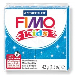 Fimo - Fimo Kids Polimer Kil 42g 312 Yaldızlı Mavi