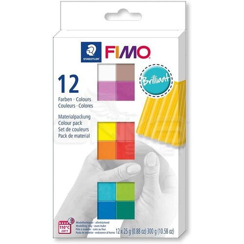 Fimo Polimer Kil Seti 12 Parça Brilliant 8023 C12-2