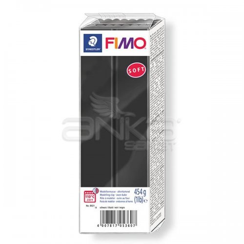 Fimo Soft Polimer Kil 454g 9 Black