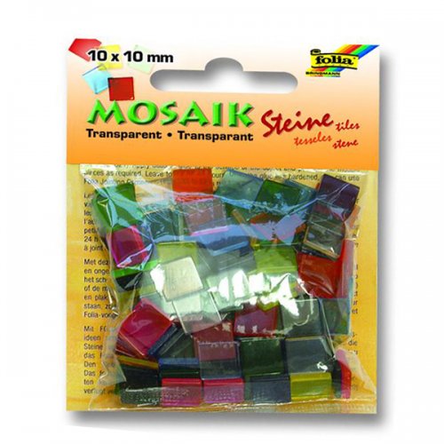 Folia Transparan Mozaik Karışık Renkler 10x10mm 190 Adet 57209 - Karışık 57209