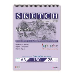 Folix - Folix Art Zigana Sketch Esquisse Book Spiralli Çizim Defteri 150g 30 Yaprak (1)