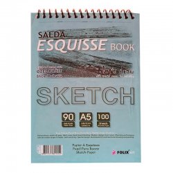 Folix Art Sketch Book Spiralli Çizim Defteri 90g 50 YP - Thumbnail