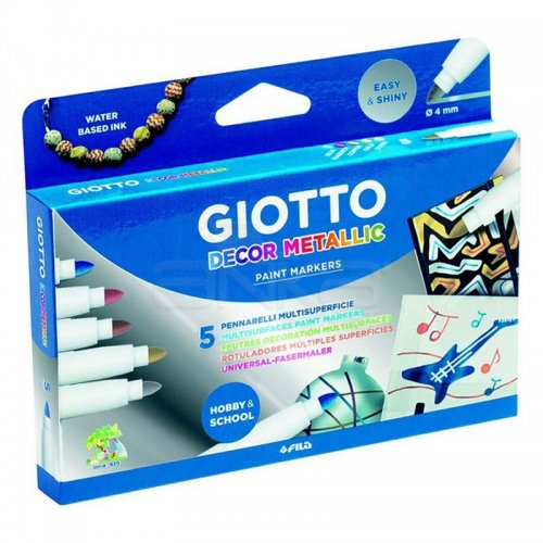 Giotto Decor Metalik Boya 5li Set 452900