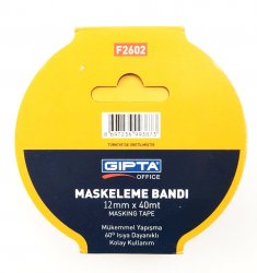 Gıpta Maskeleme Bandı 12mmx40m - Thumbnail